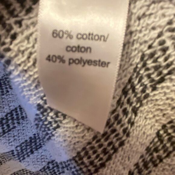 Maurice’s Cowl Neck ~ Button Collar Open Front Striped Cardigan Sweatshirt - Picture 6 of 7